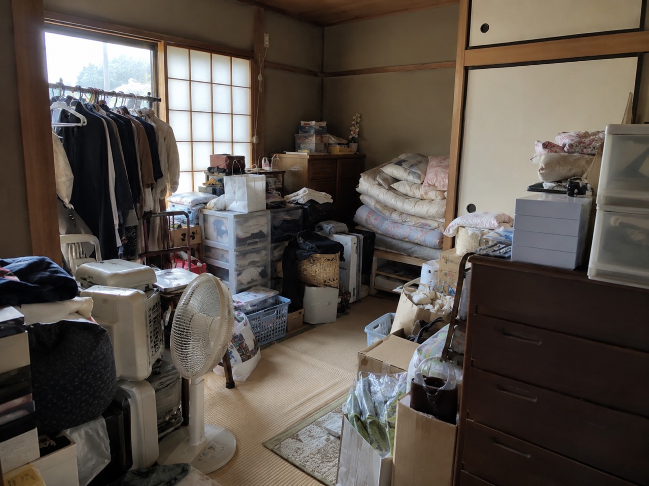 和室のビフォー・アフターの作業前