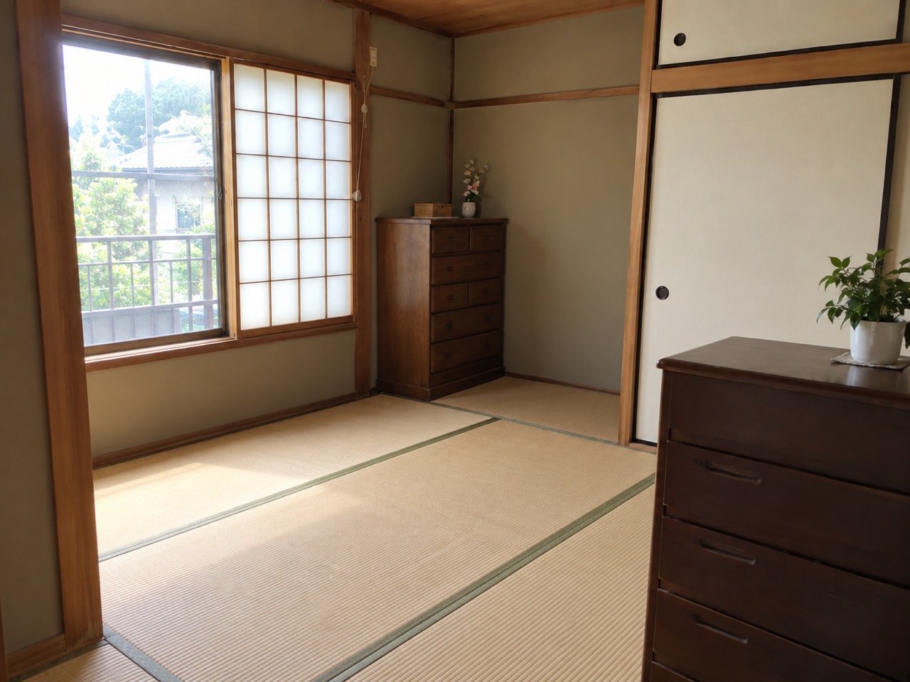和室のビフォー・アフターの作業後