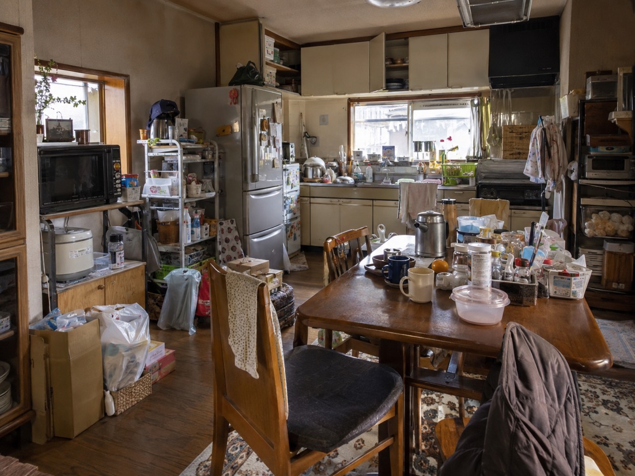 キッチンのビフォー・アフターの作業前